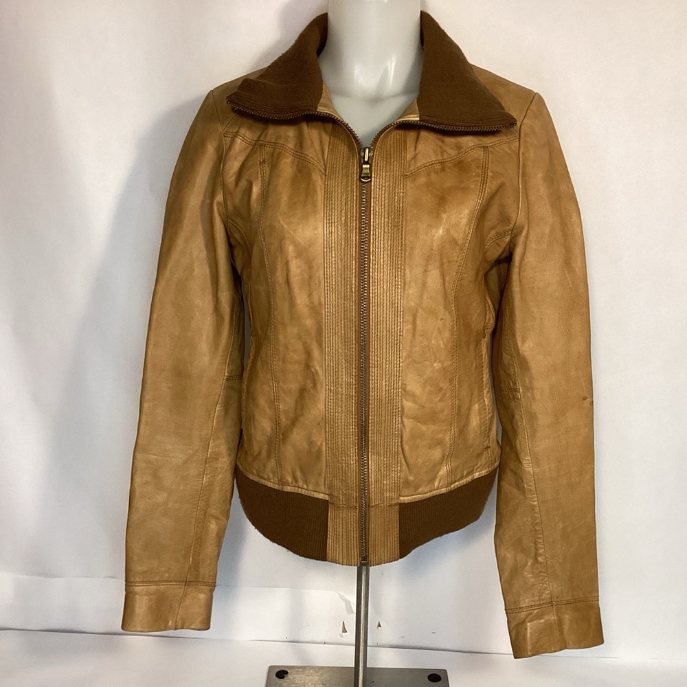 Black Rivet Womens Leather Jacket Size small G-III
